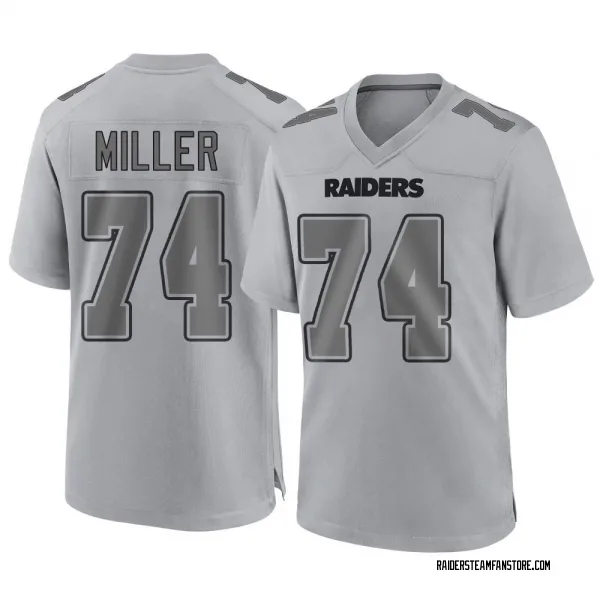 Kolton Miller Las Vegas Raiders Men's Name & Number Logo T-Shirt - Ash