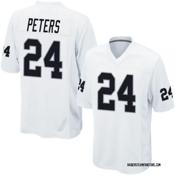 Men's Marcus Peters Las Vegas Raiders Game White Jersey